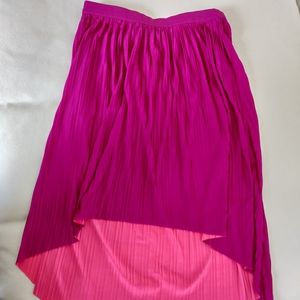 Reversible pleated skirt